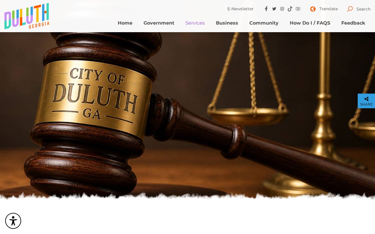 Duluth court records jurisdiction and municipal court information