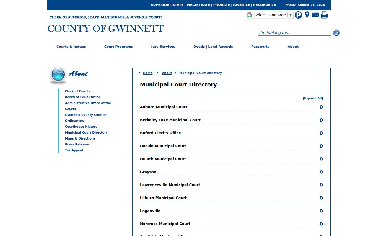 Suwanee court records official Suwanee municipal court directory